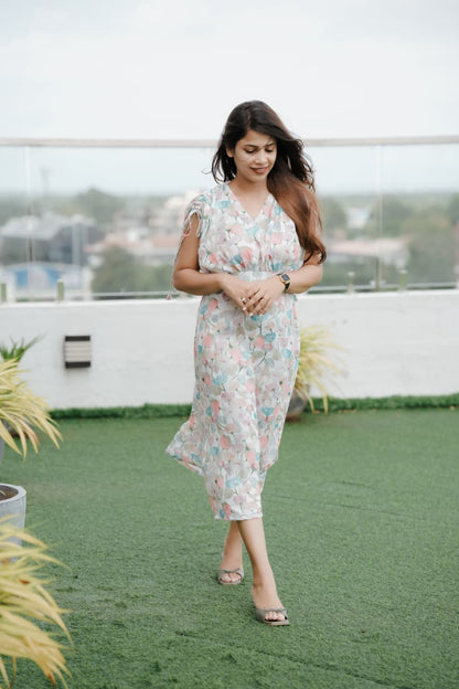 floral midi dress