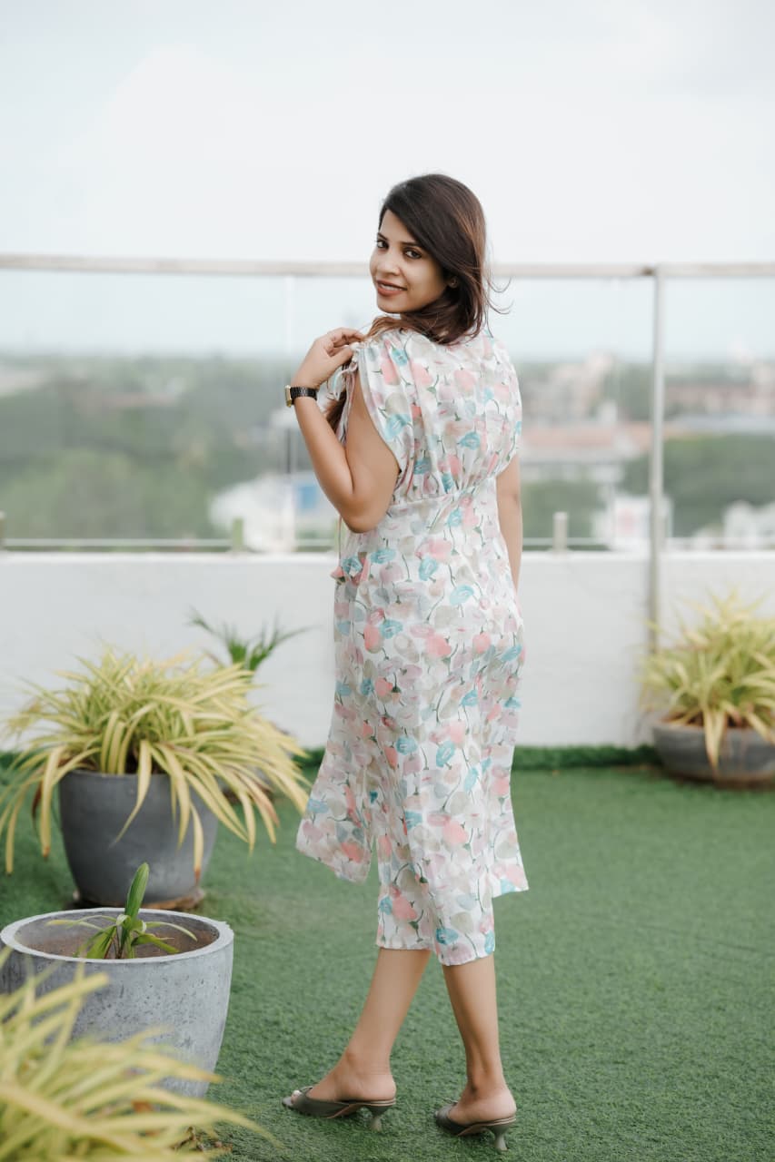 floral midi dress